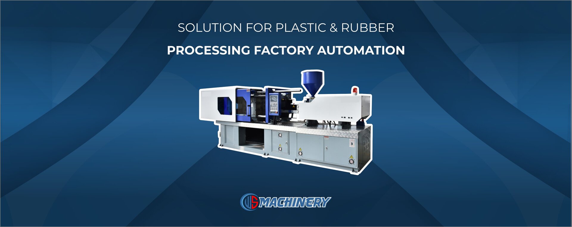 banner with industrial product from cws machinery